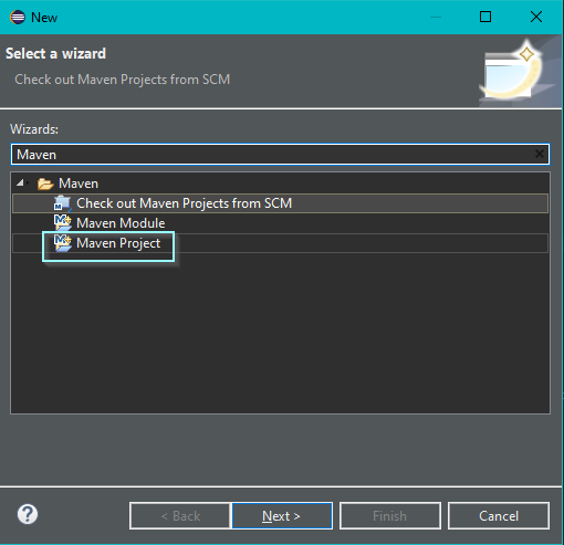 Searching for Maven Project